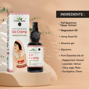 Cannaking Go Cramp - Menstrual Pain Relief Spray - 50ml