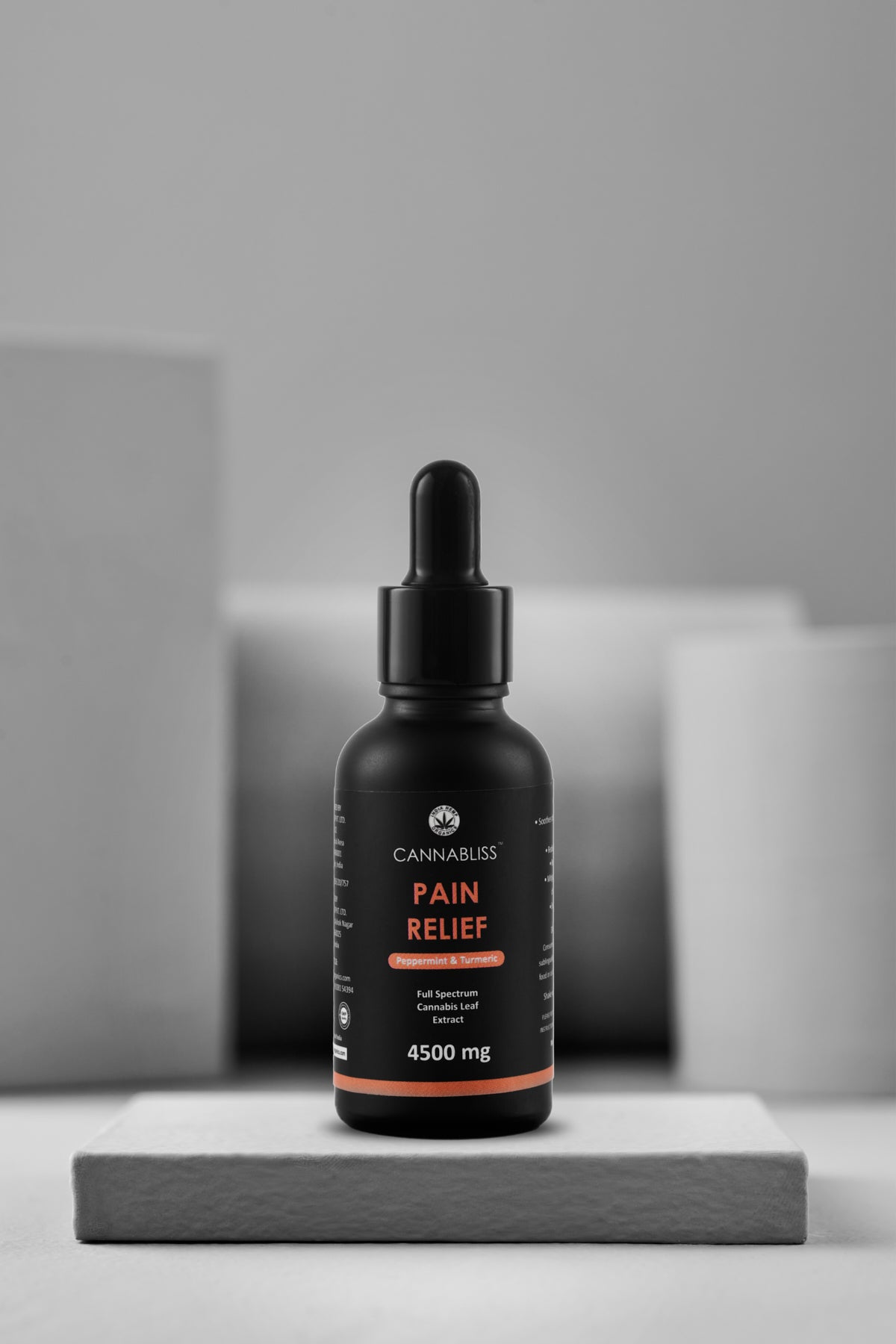 Cannabliss Pain Relief (Peppermint and Turmeric) 4500mg - 30ml